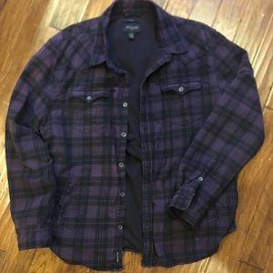 True Religion flannel shirt with thermal lining